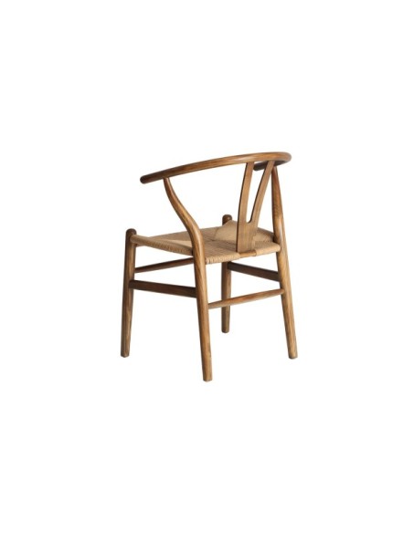 Silla ZERNEZ, Madera / Marrón, Beige - Kodu Home Design