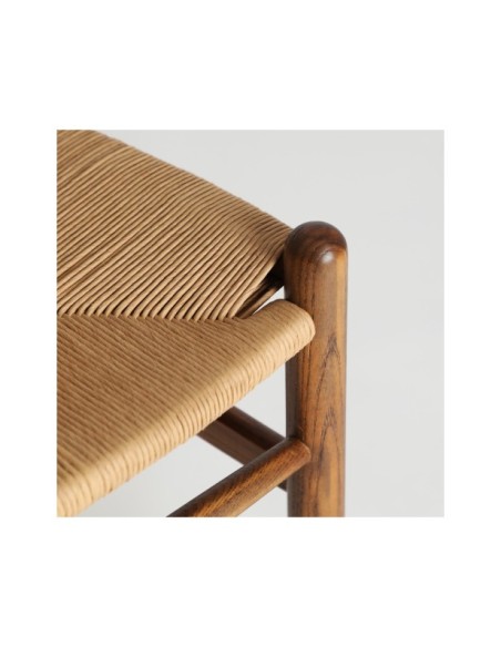 Silla ZERNEZ, Madera / Marrón, Beige - Kodu Home Design