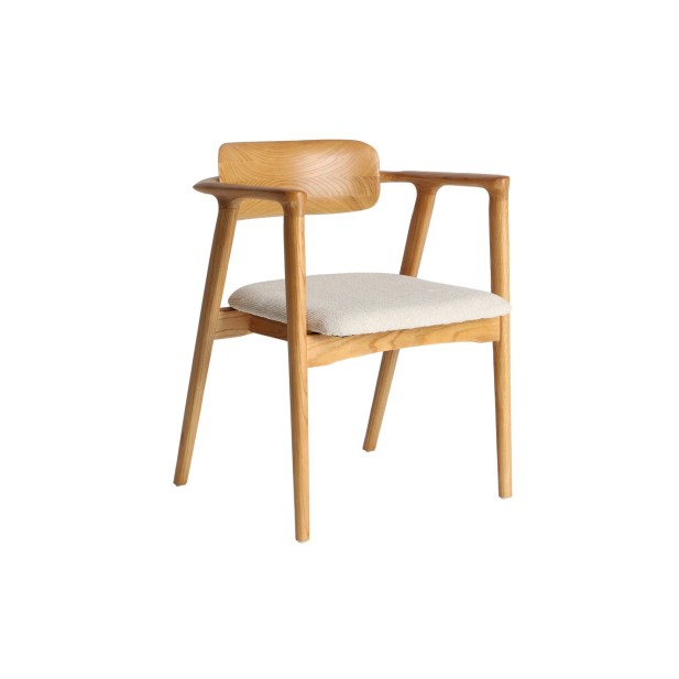 Silla ERISWIL, Madera / Marrón, Crema...