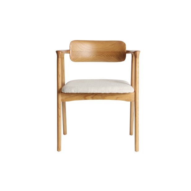 Silla ERISWIL, Madera / Marrón, Crema...