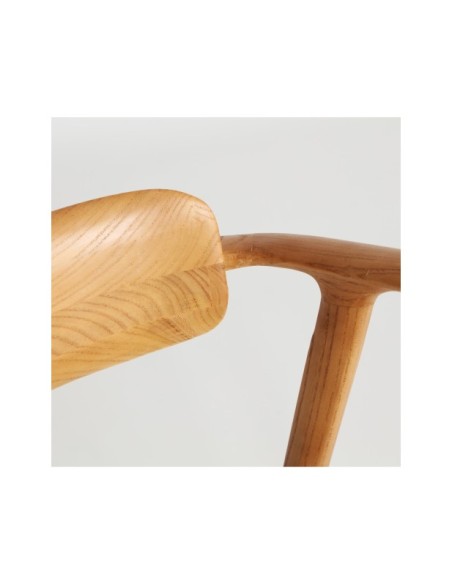 Silla ERISWIL, Madera / Marrón, Crema - Kodu Home Design