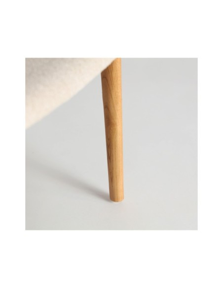 Silla ERISWIL, Madera / Marrón, Crema - Kodu Home Design