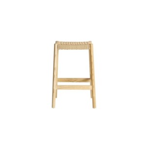 Taburete Alto VALJEA 66 cm, Madera / Marrón - Kodu Home... 2