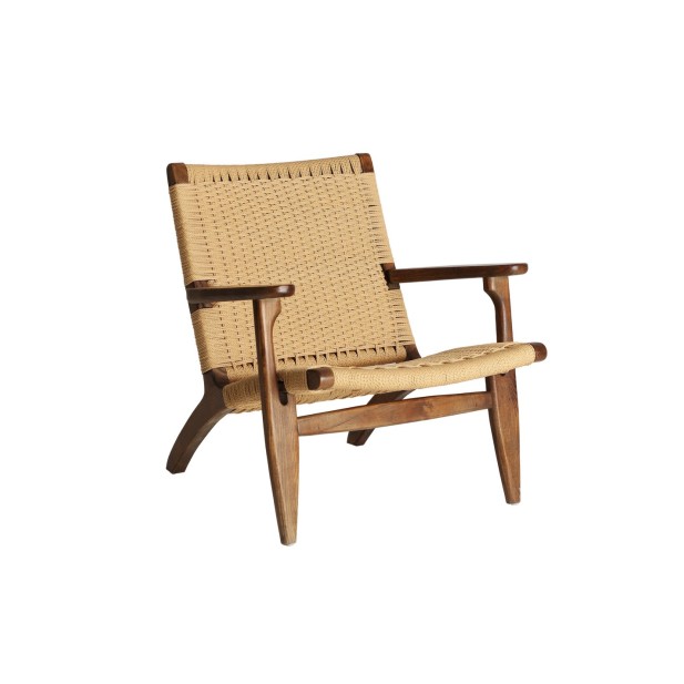 Sillón JESHARE, Madera / Marrón -...