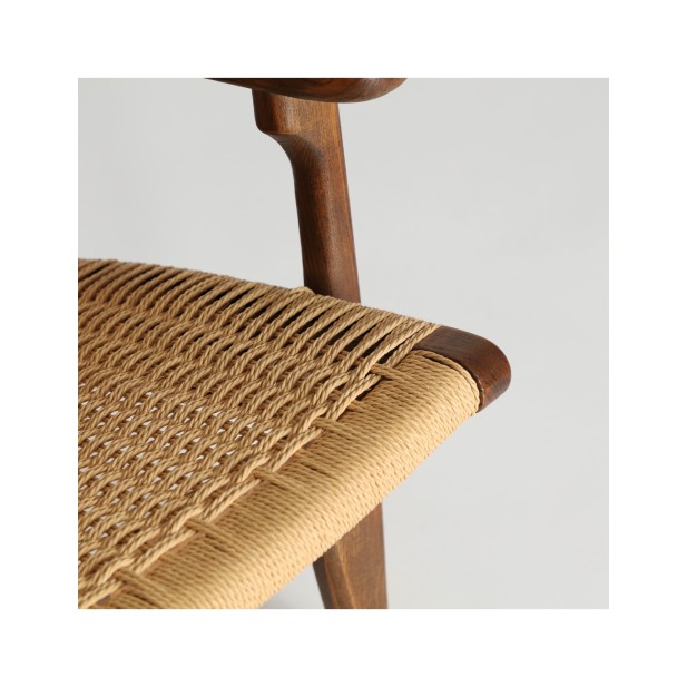 Sillón JESHARE, Madera / Marrón -...