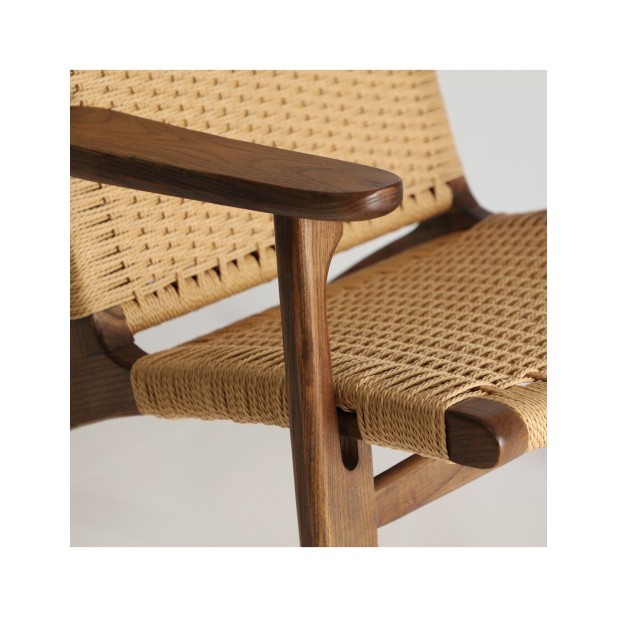 Sillón JESHARE, Madera / Marrón -...