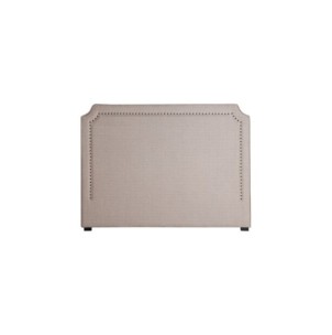 Cabecero de Cama SOUSEL 160x120 cm, Lino / Beige - Kodu...