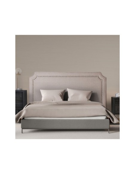 Cabecero de Cama SOUSEL 160x120 cm, Lino / Beige - Kodu Home Design