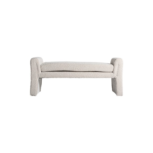 Banco IZEGEM 140 cm, Algodón Bouclé /...