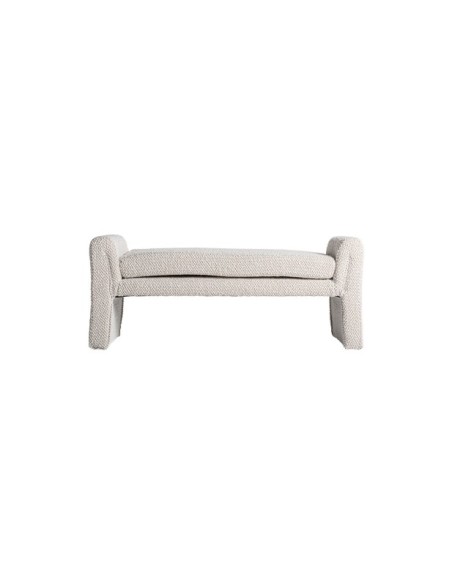 Banco IZEGEM 140 cm, Algodón Bouclé / Blanco roto - Kodu Home Design