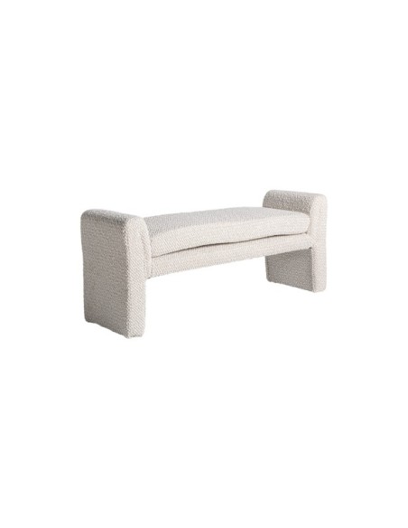 Banco IZEGEM 140 cm, Algodón Bouclé / Blanco roto - Kodu Home Design