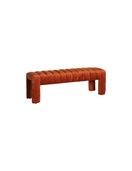 Banco HALLE, Terciopelo / Ámbar - Kodu Home Design