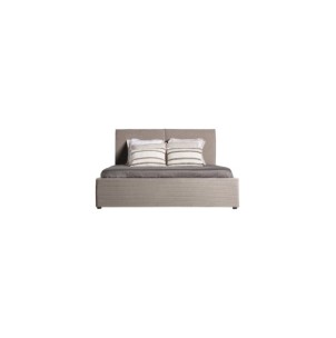 Cama NATASHA 165x225x105 cm, Poliéster, Madera / Beige -...