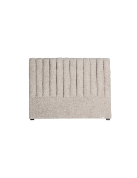 Cabecero de Cama GILLEY 160x122 cm, Algodón / Gris, Negro - Kodu Home Design