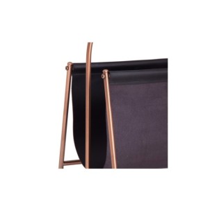 Revistero WOHLEN, Hierro, Poliéster / Negro, Cobre - Kodu... 2