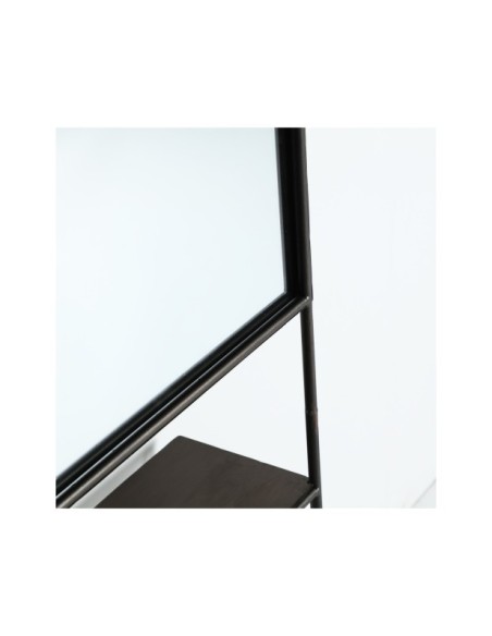 Estantería LIPARI, Hierro, Espejo / Negro - Kodu Home Design