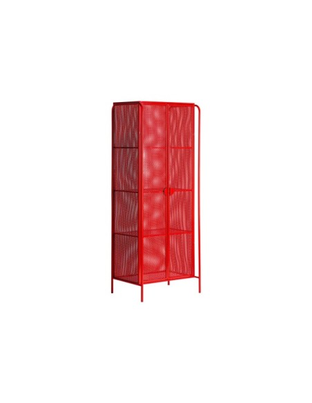 Armario ARVERT, Hierro / Rojo - Kodu Home Design