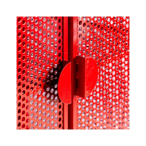 Armario ARVERT, Hierro / Rojo - Kodu...