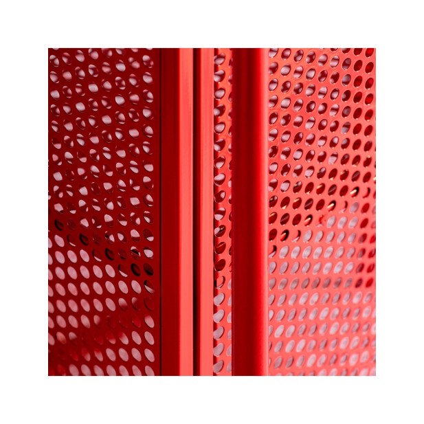 Armario ARVERT, Hierro / Rojo - Kodu...