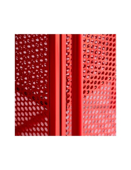 Armario ARVERT, Hierro / Rojo - Kodu Home Design