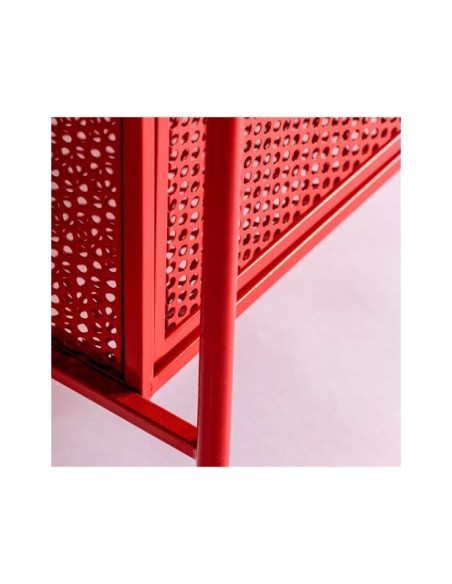 Armario ARVERT, Hierro / Rojo - Kodu Home Design