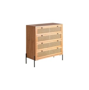 Cómoda ZETEL, DM, Ratán, Hierro / Marrón, Negro - Kodu... 2