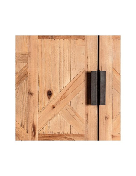 Armario LONGFORD, Madera, Hierro / Marrón Claro, Negro - Kodu Home Design