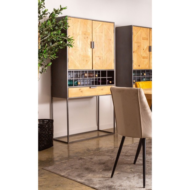 Armario LONGFORD, Madera, Hierro /...