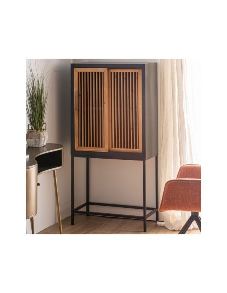 Armario LOMQUI, DM, Madera / Marrón Claro, Natural - Kodu Home Design