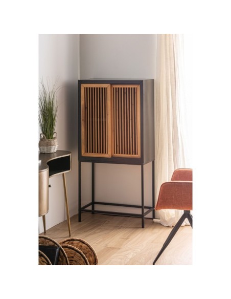 Armario LOMQUI, DM, Madera / Marrón Claro, Natural - Kodu Home Design