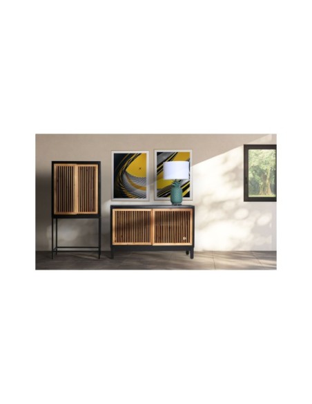 Armario LOMQUI, DM, Madera / Marrón Claro, Natural - Kodu Home Design