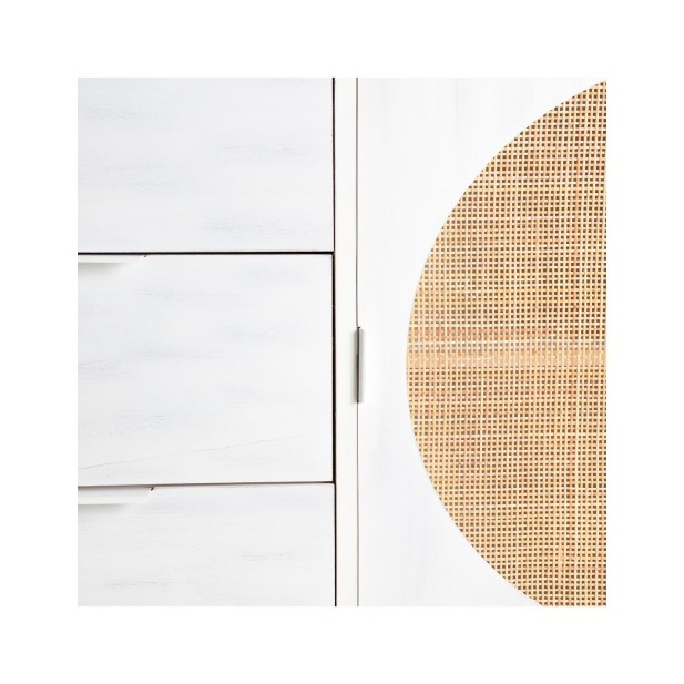 Cómoda ZEMNE, Madera de Pino, Ratán /...