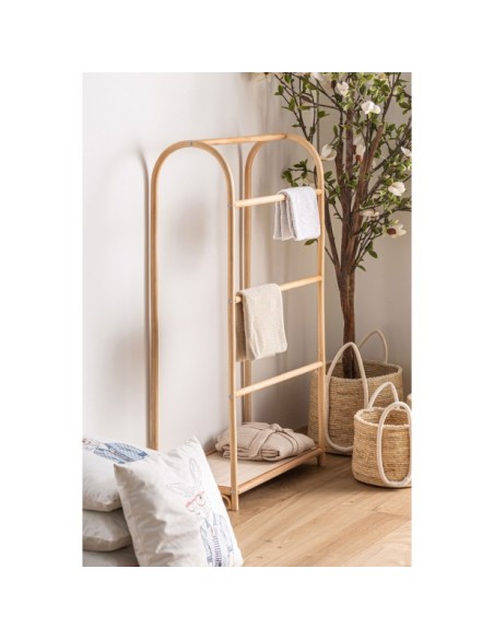 Toallero CLEO, Ratán / Marrón - Kodu Home Design