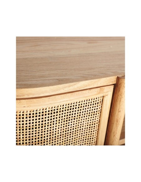 Mueble TV IKLA, DM, Madera, Ratán / Marrón - Kodu Home Design