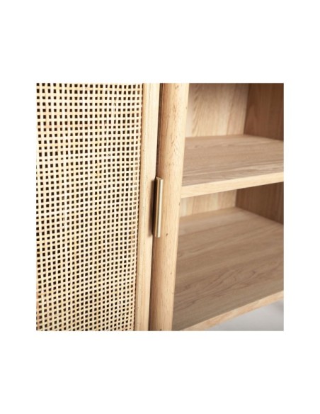 Mueble TV IKLA, DM, Madera, Ratán / Marrón - Kodu Home Design