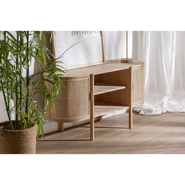 Mueble TV IKLA, DM, Madera, Ratán /...