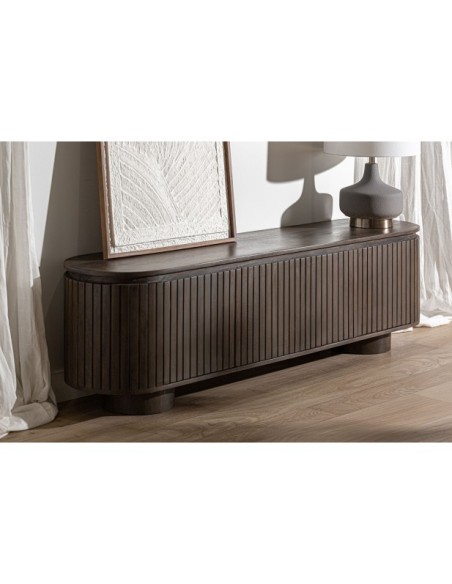 Mueble TV KOLGA, Madera de Mango / Marrón - Kodu Home Design