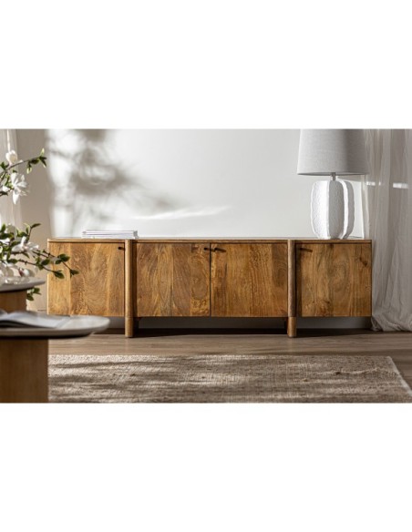 Mueble TV KOIGI, Madera de Mango / Marrón - Kodu Home Design
