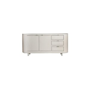 Aparador HALSUA, Madera de Mango / Blanco Roto - Kodu...