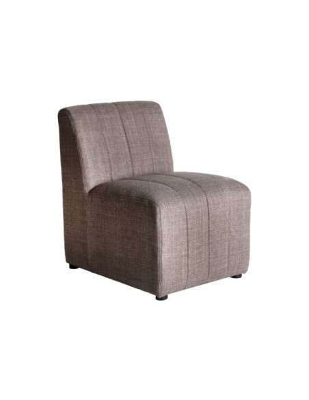 Sofá RIGNAC Módulo Central, Poliéster, Madera / Gris, Marrón, Natural - Kodu Home Design