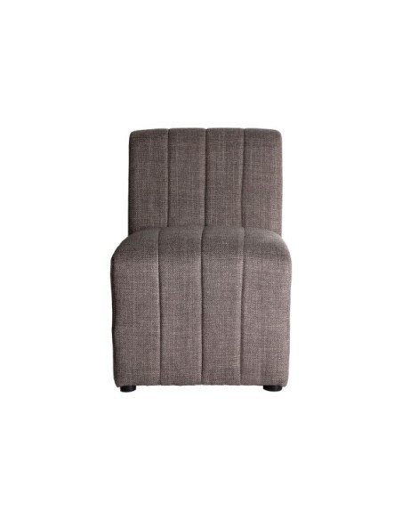 Sofá RIGNAC Módulo Central, Poliéster, Madera / Gris, Marrón, Natural - Kodu Home Design