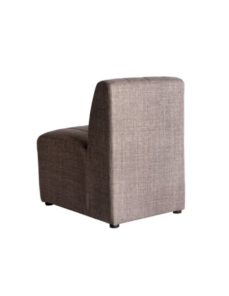 Sofá RIGNAC Módulo Central, Poliéster, Madera / Gris, Marrón, Natural - Kodu Home Design