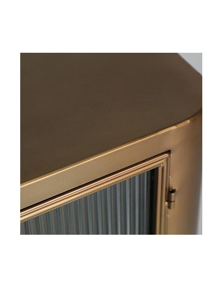 Aparador SPESSA, Hierro, Vidrio / Oro - Kodu Home Design