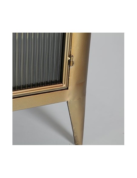Aparador SPESSA, Hierro, Vidrio / Oro - Kodu Home Design