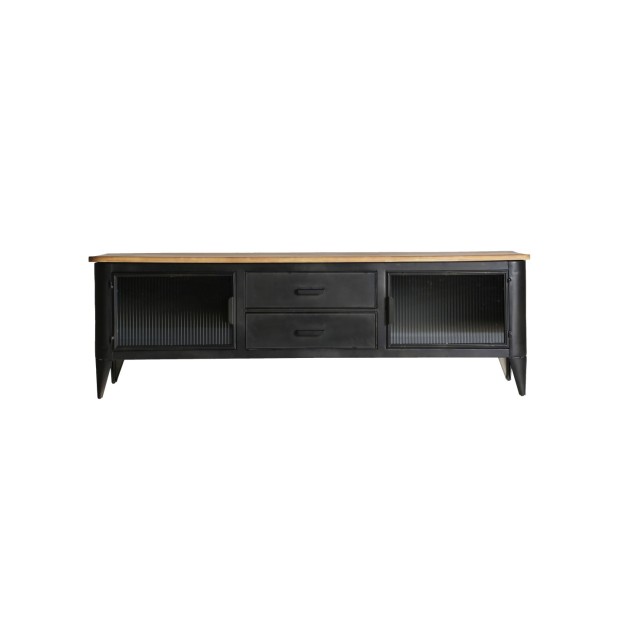 Mueble TV EASBY, Hierro, Vidrio,...