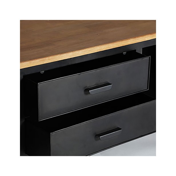 Mueble TV EASBY, Hierro, Vidrio,...