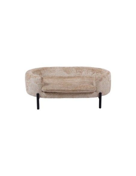 Cama Mascotas MAI, Poliéster, Acero / Marrón, Negro - Kodu Home Design