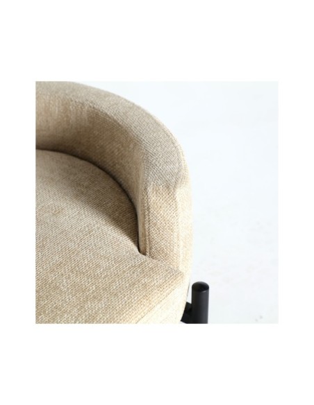 Cama Mascotas MAI, Poliéster, Acero / Marrón, Negro - Kodu Home Design