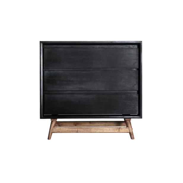 Cómoda THIERS, Madera / Negro, Marrón...