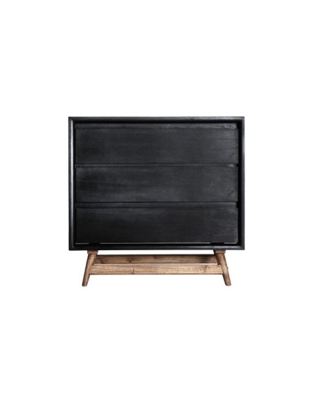 Cómoda THIERS, Madera / Negro, Marrón - Kodu Home Design